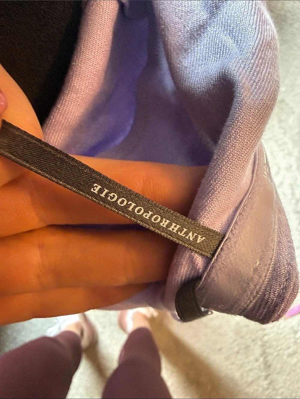 Anthropologie Strapless Maxi Dress in lavender Size XS NWT - Tilda - Picture 11 of 14